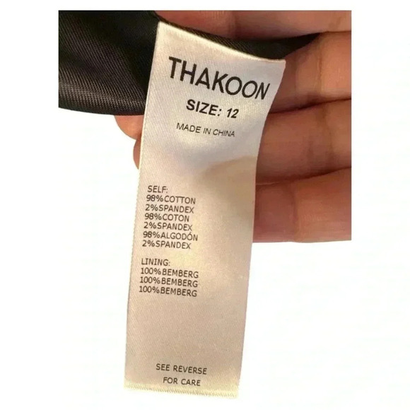 NWT | Thakoon Collective Plaid Preppy Fall Blazer Size 12 - Picture 7 of 8